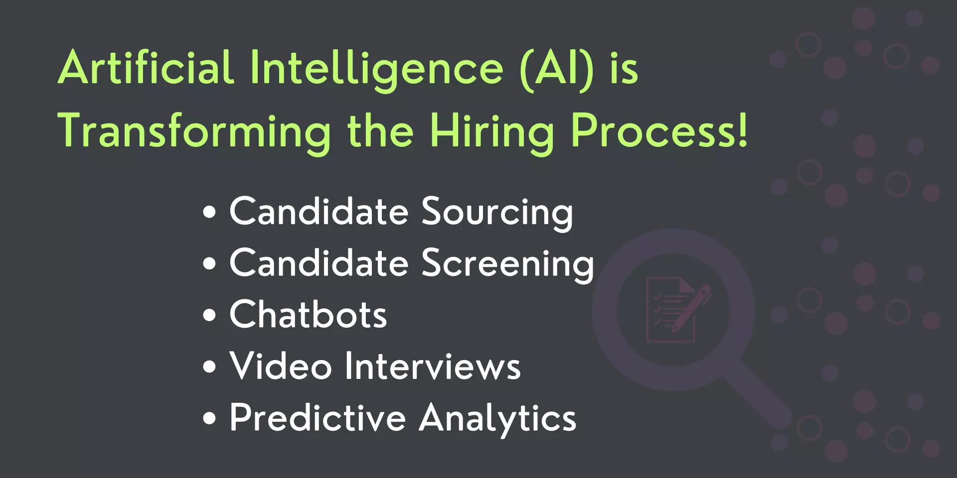 AI Transforming Hiring Process